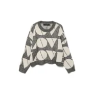VERO-MODA-naisten-harmaa-valkoinen-love-neule-rennolla-istuvuudella