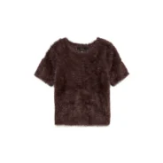 VERO-MODA-tummanruskea-naisten-porroneule-lyhyella-hihalla