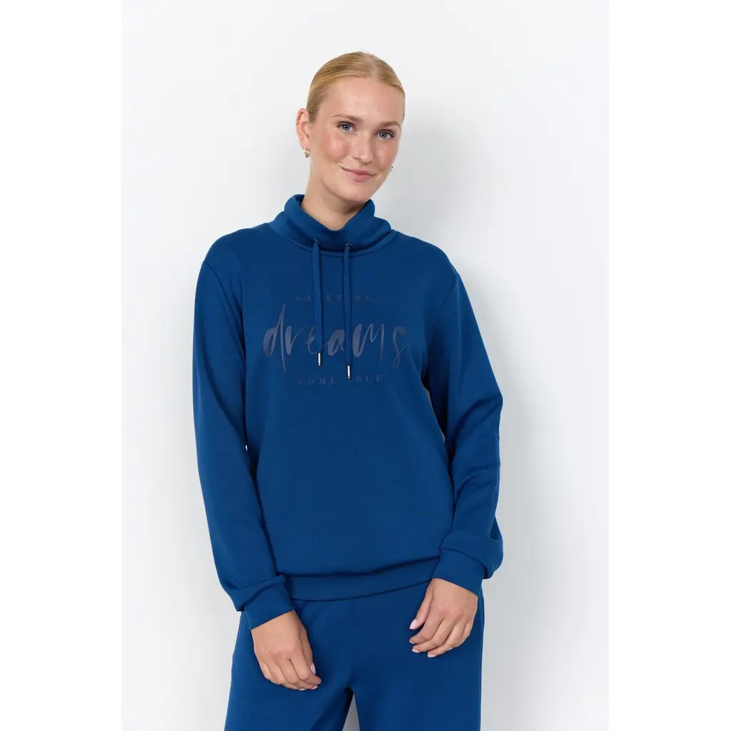 soyaconcept-sinin-naisten-collegepaita-tekstiprintilla